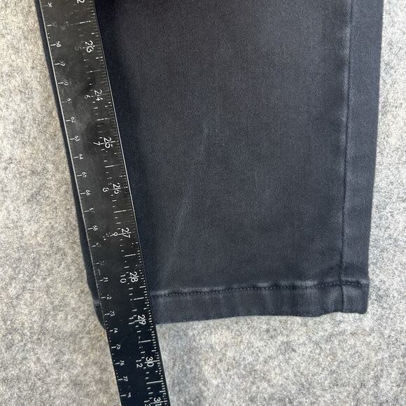 Soft Surroundings Pull On Pants Womens Large Black Dark Was Denim Jeans Stretch - Picture 4 of 8